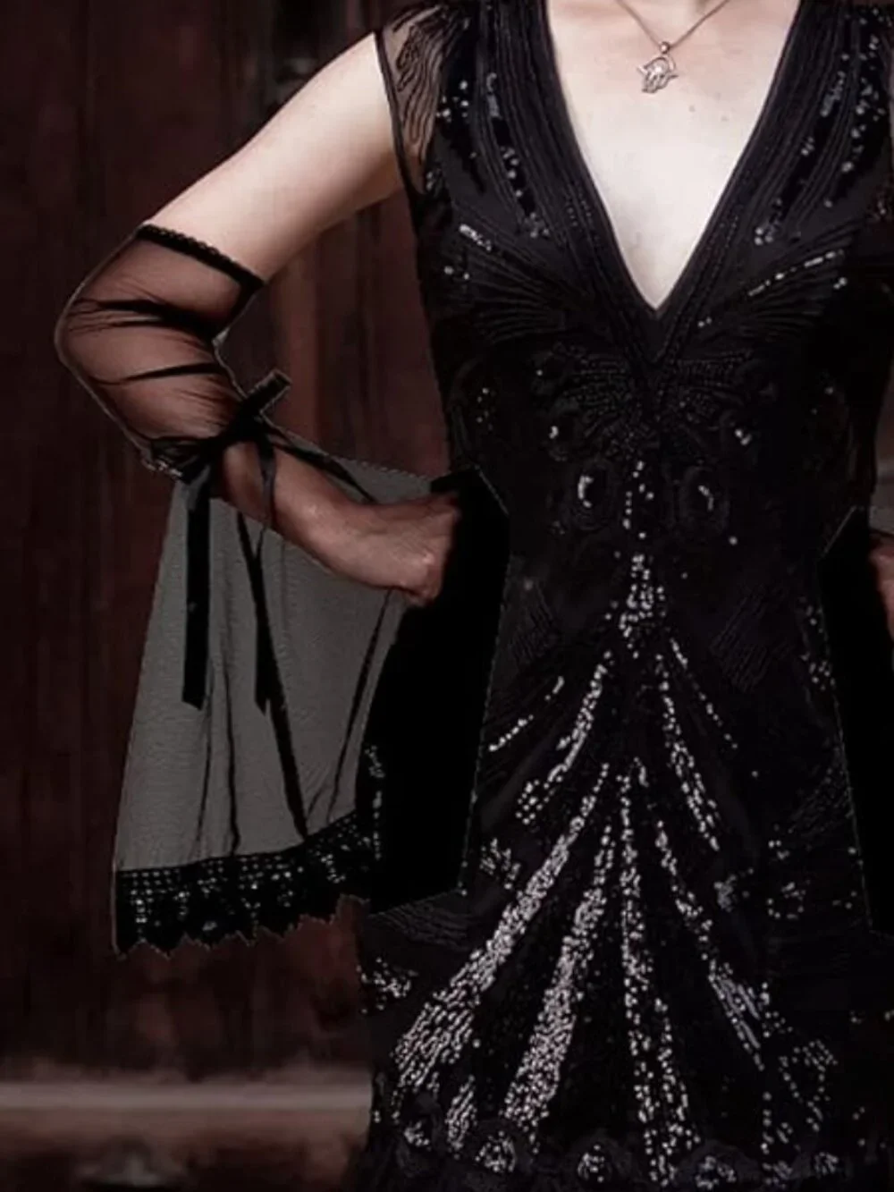 Lace Arm Sleeves Witch Gloves
